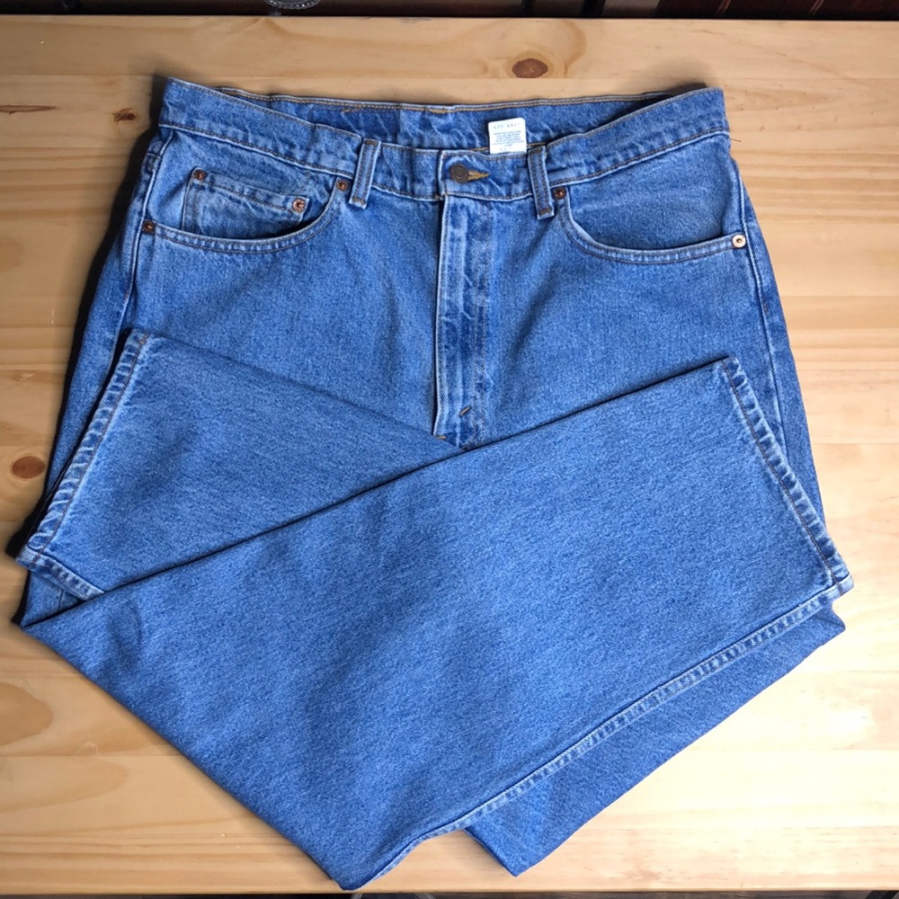 VTG LEVIS Mens Denim Jeans 550 Regular Relaxed Fit Tapered Leg Blue Size W36 L32